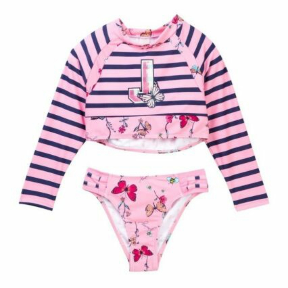 Juicy Couture Girls 2 Piece Tankini Swimsuit